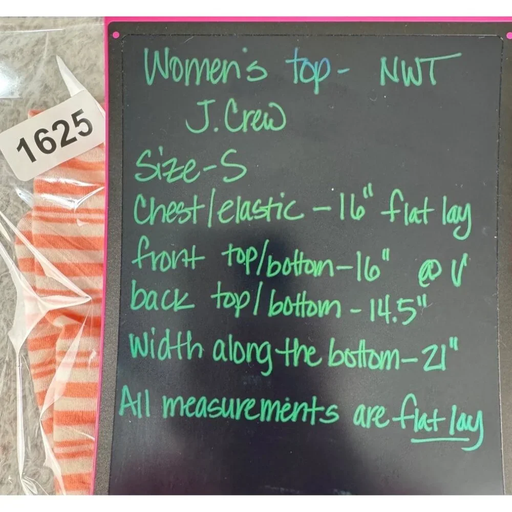 J.Crew Womens Melon Striped Halter Top NWT Size S 60% Cotton 40% Modal Elastic W - Picture 14 of 15